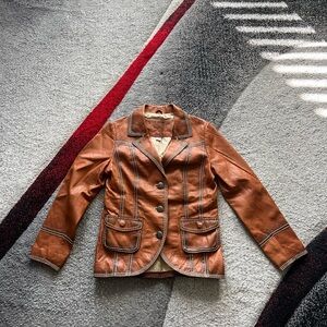 True Religion Kid’s Leather Blazer Jacket